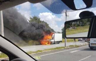 Brand vrachtwagen