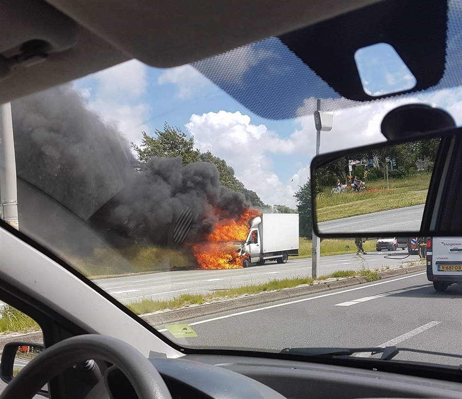 Brand vrachtwagen