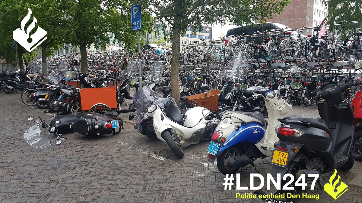 omgevallen scooters