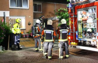 Aanhouding en fikse schade na woningbrand, Gans in Zoeterwoude