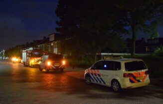 Sissend geluid zorgt voor inzet brandweer, Splinterlaan in Leiderdorp