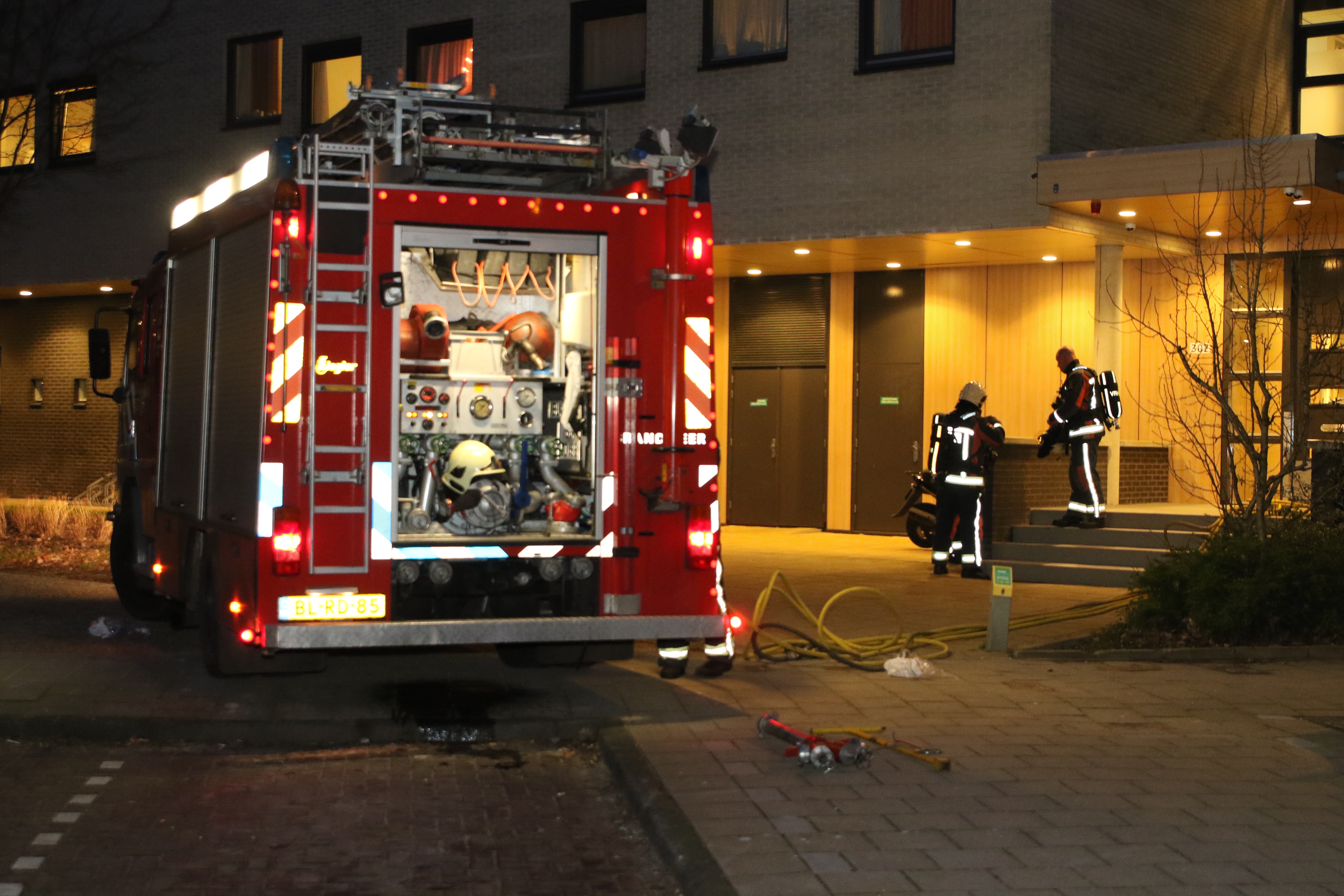 Brand in vrouwenopvang, Opaalstraat in Leiden