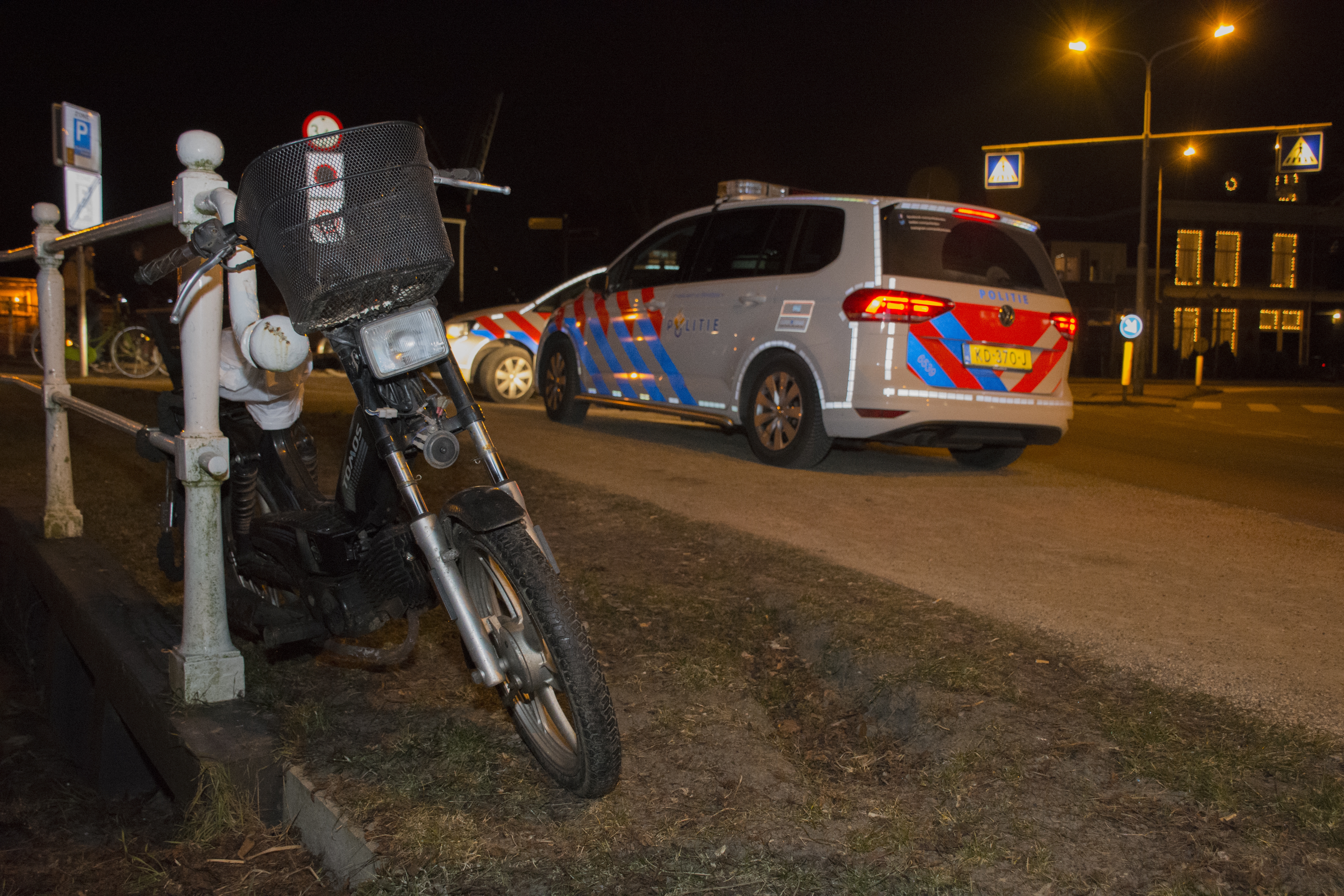 Beschonken scooterrijder van de weg gehaald na tip, Morsstraat in Leiden
