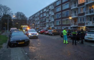 Lichtgewonde bij ongeval na voorrangsfout, Mahlerstraat in Leiden