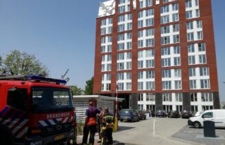 Lek in koppeling gasleiding veroorzaakt melding van gaslucht, Boudewijn Buchpad in Leiden