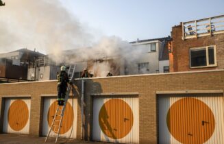 Korte uitslaande brand, Hoge Rijndijk in Leiden