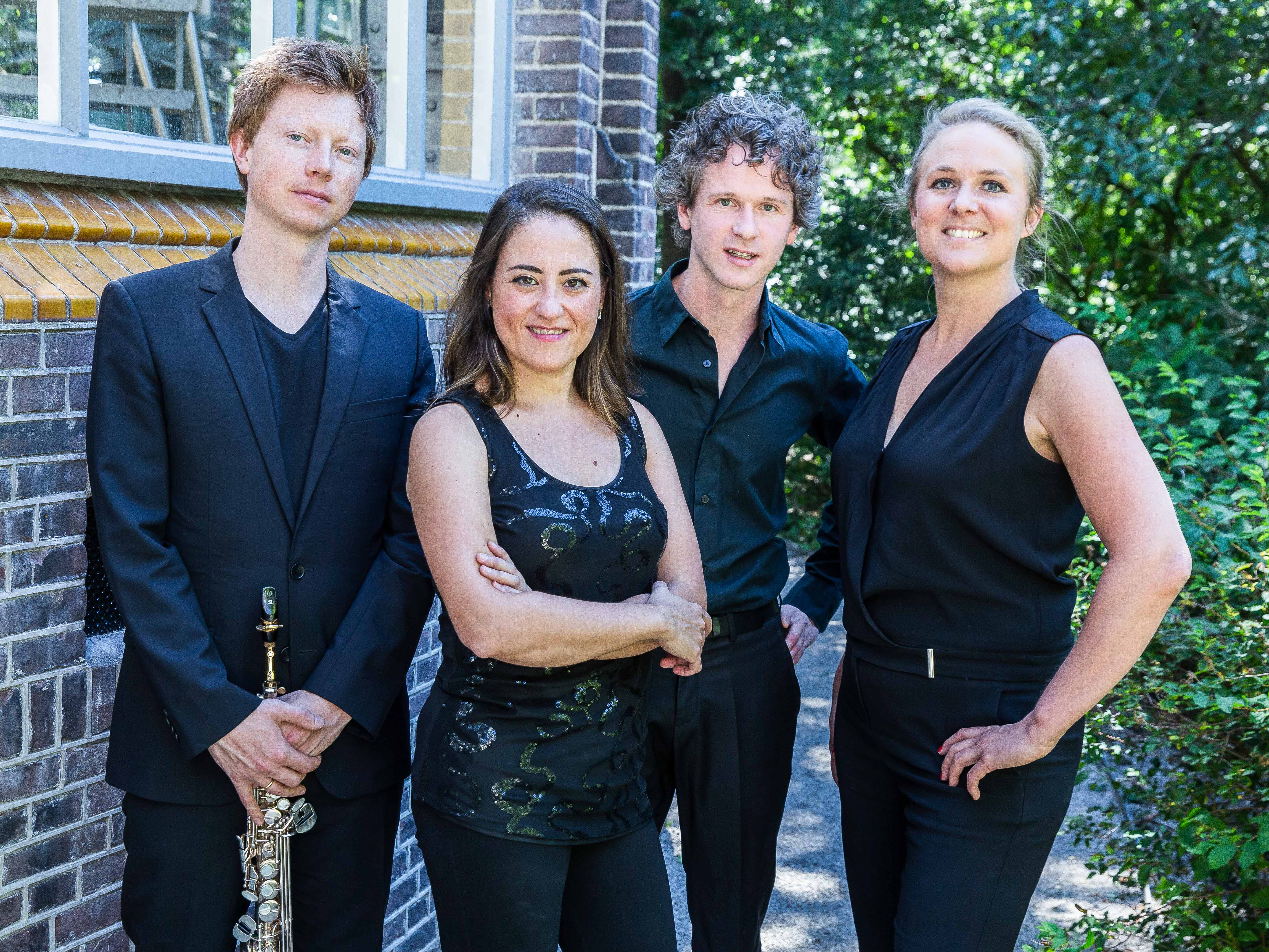 Berlage Saxophone Quartet - afbeelding rechtenvrij - fotograaf Amaury Miller