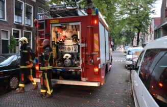 Brand in oven snel geblust, Uiterstegracht in Leiden