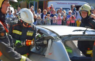 Open dag Brandweer druk bezocht, Simon Smitweg in Leiderdorp