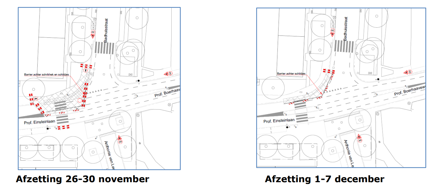 afzetting voorschoten weg bocht