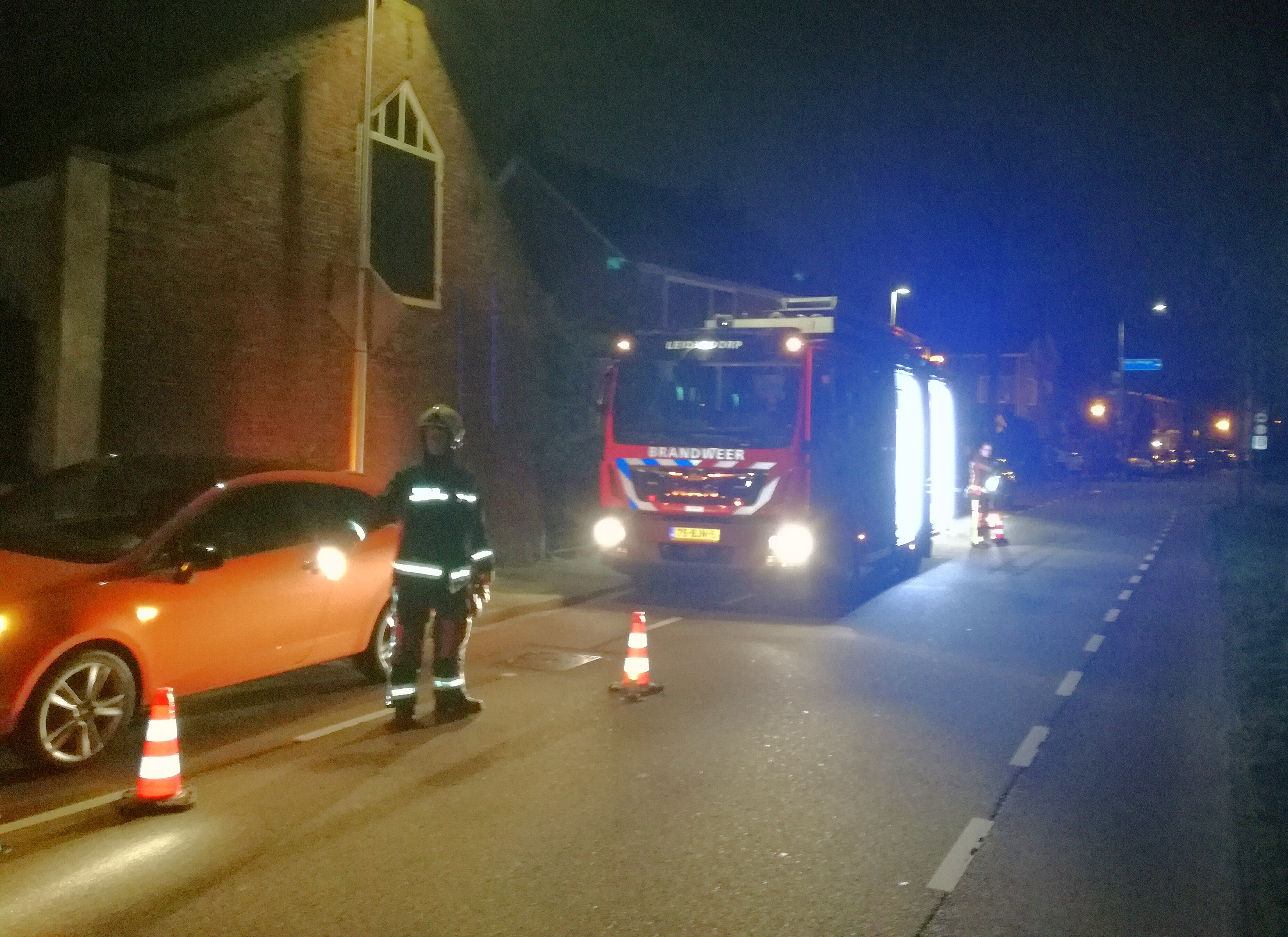 Kat Matrix vast muur en schutting, Achthovenerweg in Leiderdorp