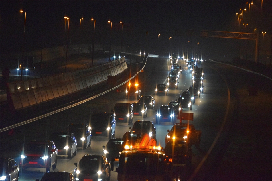 file op Rijksweg a4