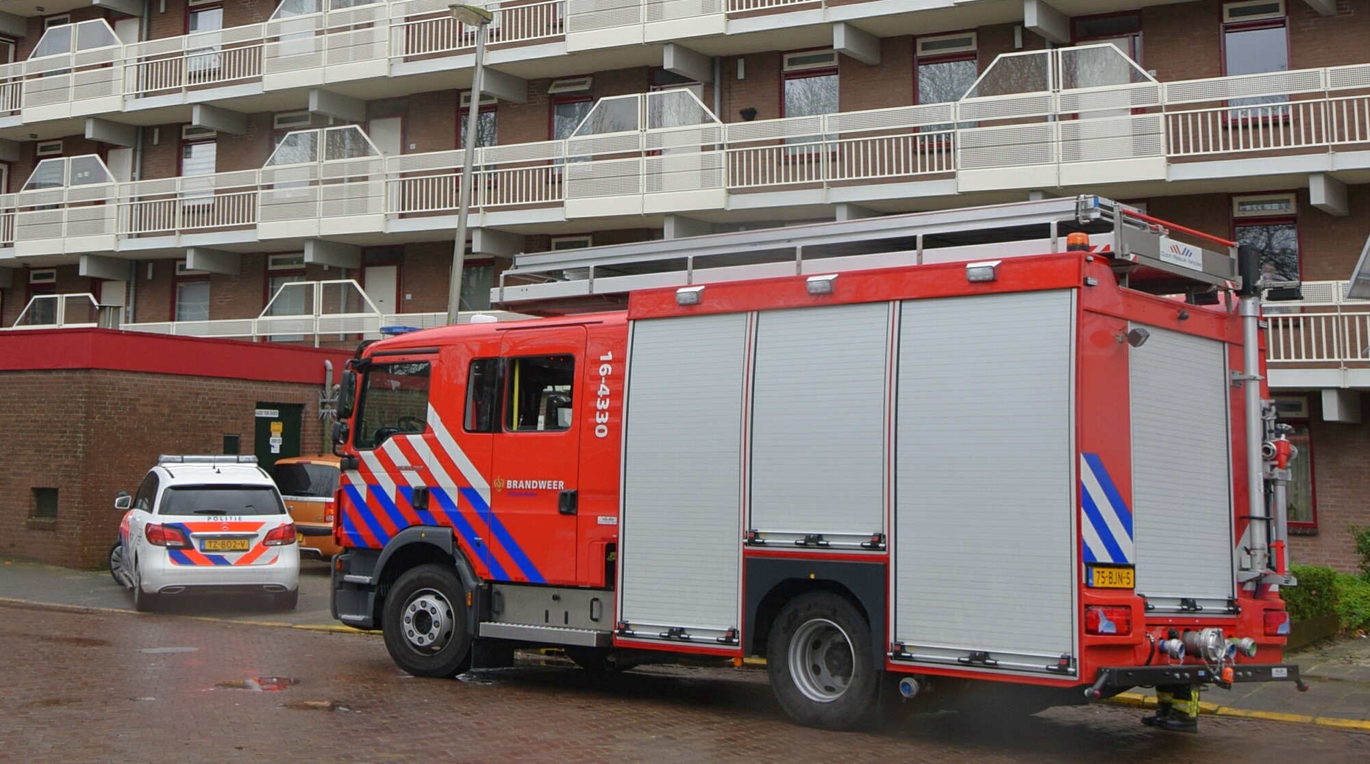 Kacheltje zorgde voor veel hitte in flatgebouw, Klaprooskamp in Leiderdorp