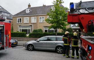 Brand in meterkast, Prins Bernhardlaan in Oegstgeest
