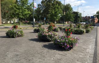 Bloembakken Leiden CS