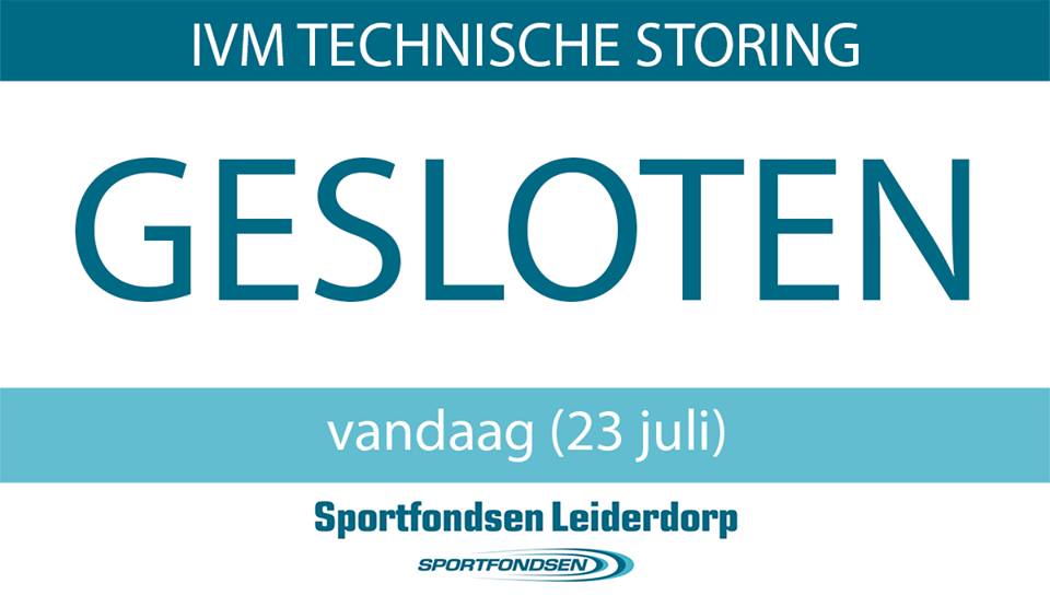 Zwembad De Does vandaag dicht door storing