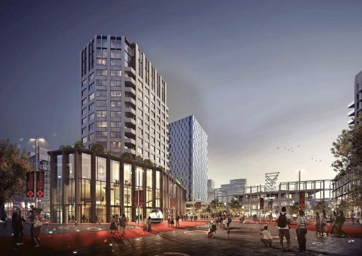 Geen parkeergarage onder megabioscoop Stationsplein