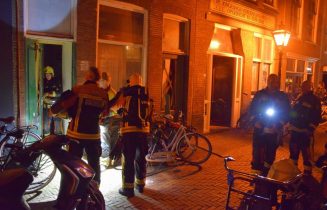 Studentenwoning ontruimd na gaslucht, Noord Rundersteeg in Leiden