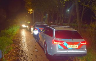 Achtervolging over A44 eindigt op fietspad, Rijksweg A44 in Oegstgeest