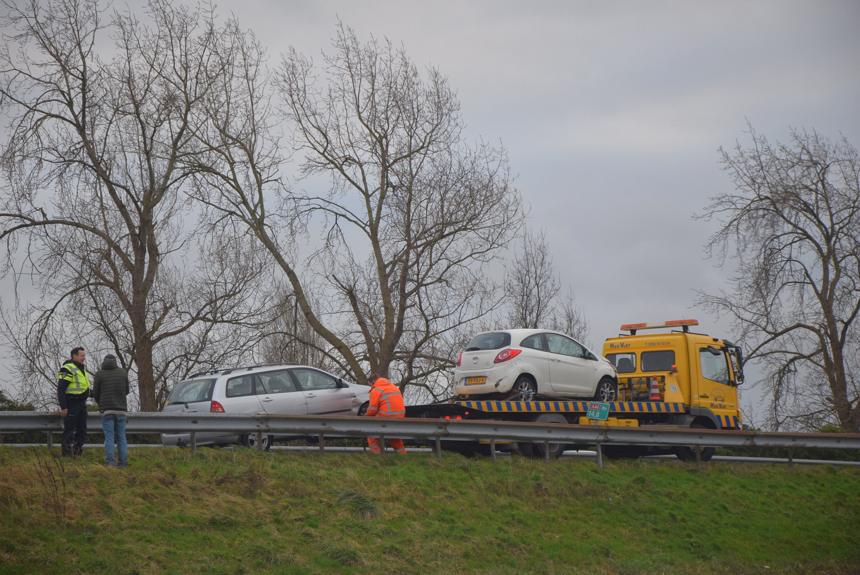 Ongeval A44 zondag 12 januari 2020