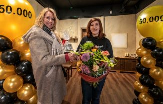 50.000ste bezoeker Young Rembrandt Studio Leiden klein