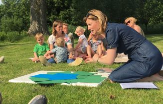 Esther de Paauw in actie bij de Kliederkerk