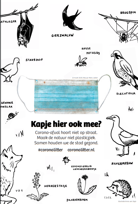 corona zwerfaval poster