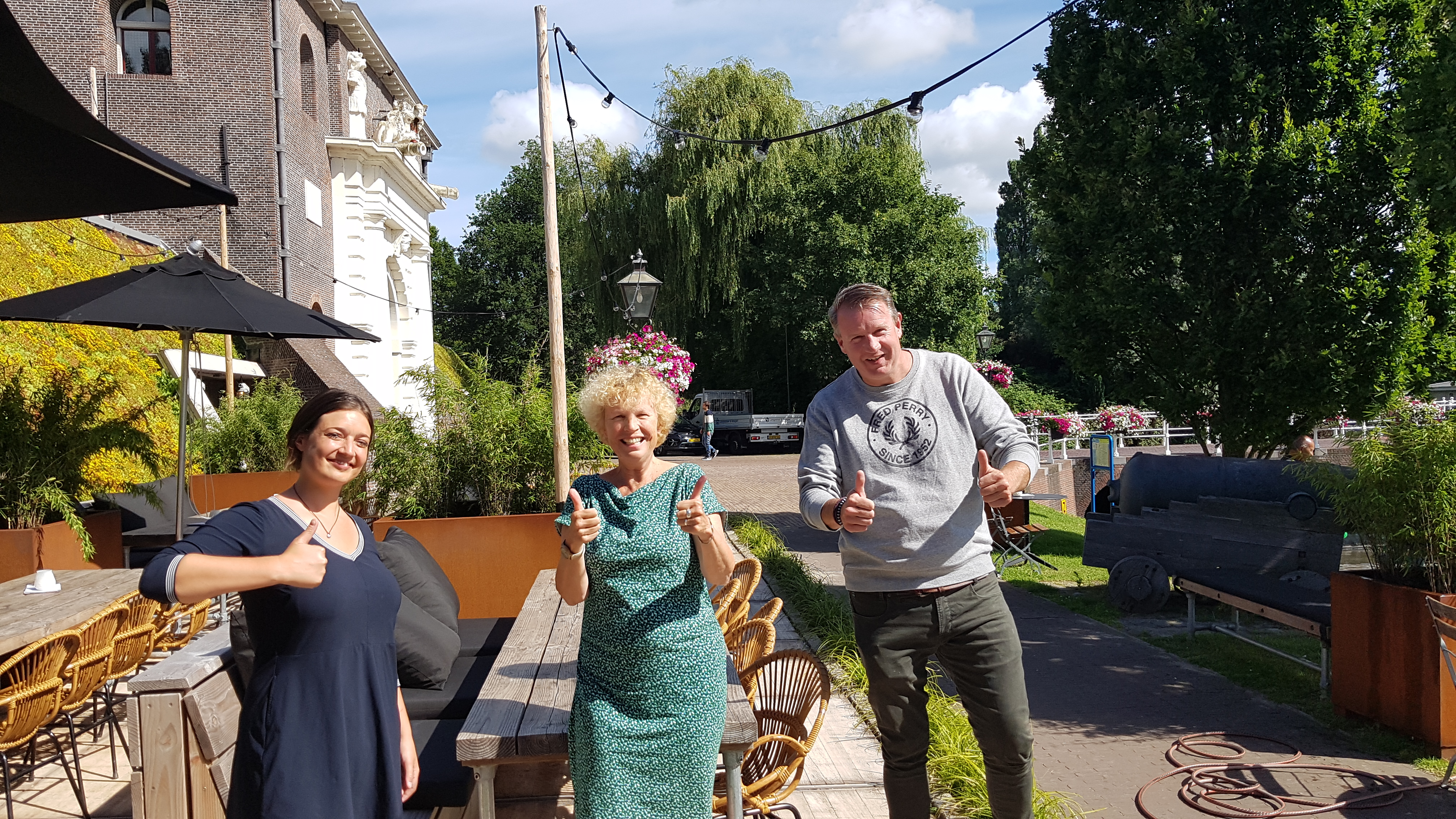 vlnr Noortje Schrauwen, Carien Overdijk, Bob Meijer