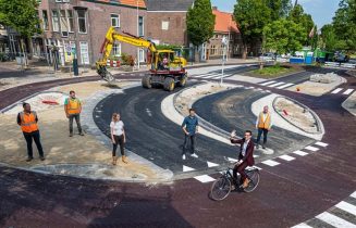 Fietsrotonde Herenstraat1