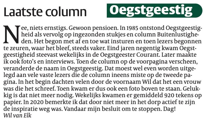 laatste column