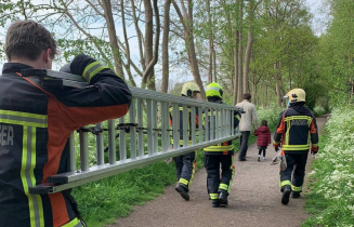Branweer Voorschoten red kat en vrouw mei 21