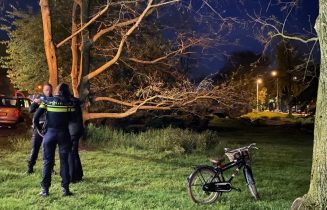 kinderfiets langs water