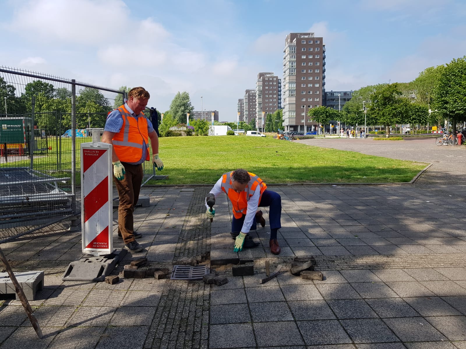 Start Statendaalderplein Leiderdorp