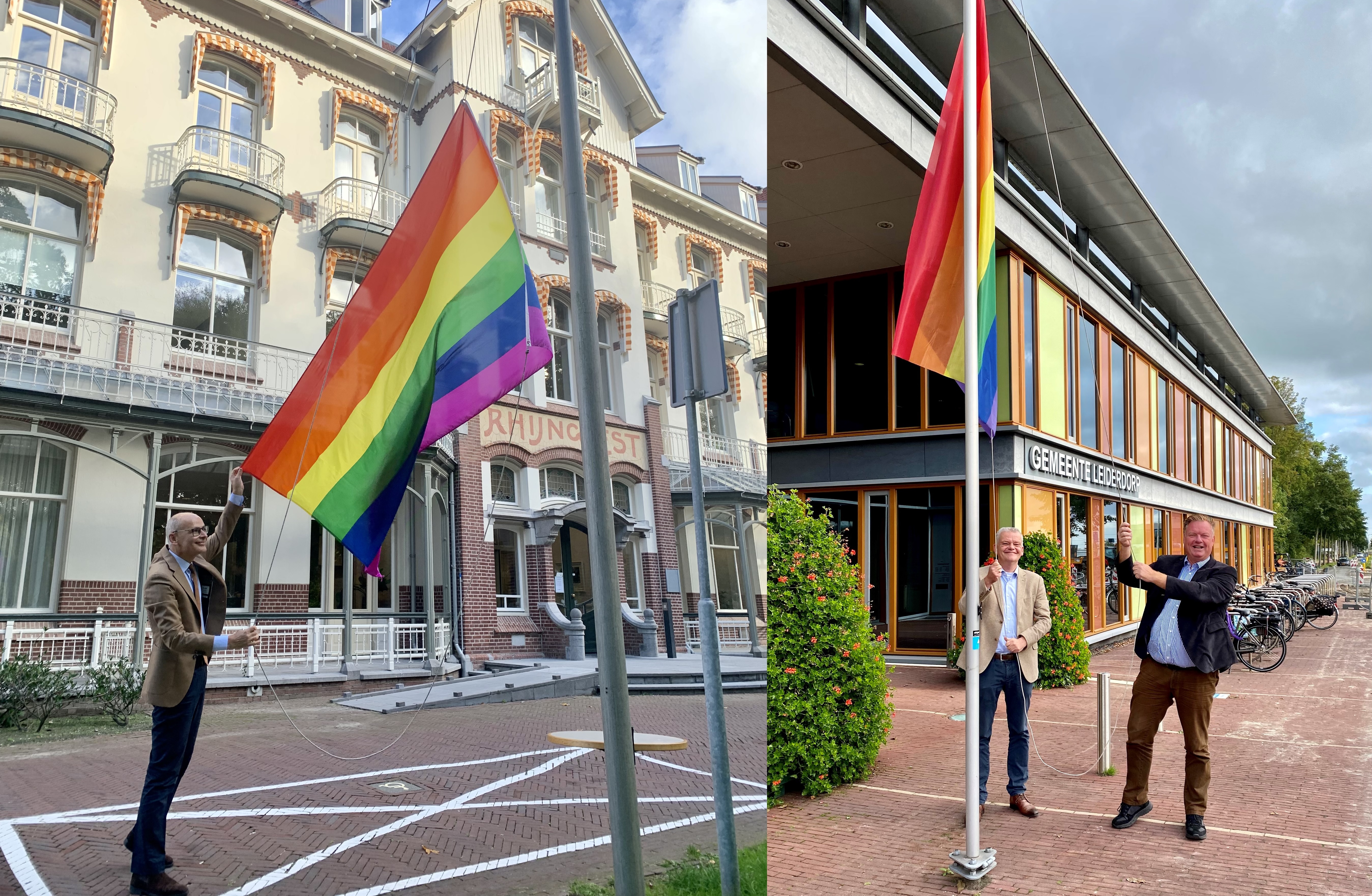 Regenboogvlaggen regio