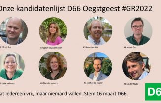 D66 kandidatenlijst