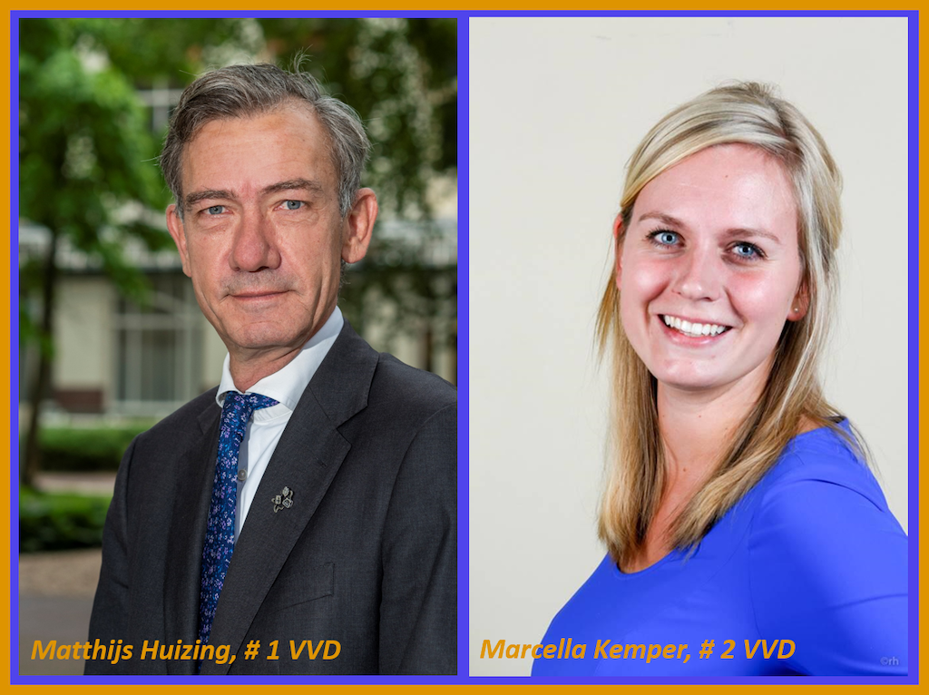 Nummer 1 en 2 VVD Oegstgeest