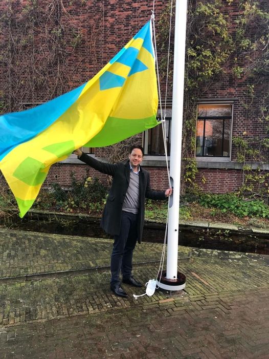 Paul de Bruijn Mensenrechtenvlag