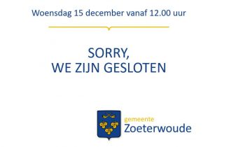 Zoeterwoude gesloten