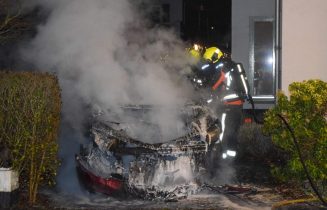 Brand Laan van Arenstein in Oegstgeest JAN22
