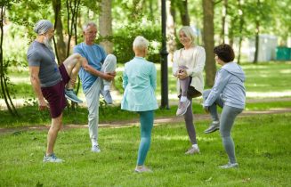 Group Of Seniors Exercising