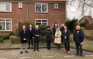Werkbezoek college Wassenaar aan Verduurzamingsproject Kerkehout