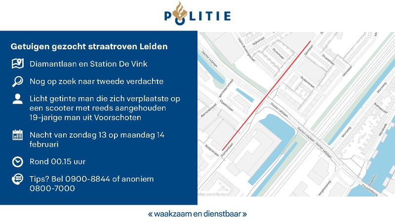 meerdere straatroven Leideb