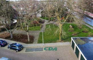 CDA Zoeterwoude logo op straat