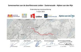 Ondertekende Intentieverklaring Doorfietsroute